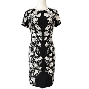 Karl Lagerfeld | Dresses | Karl Lagerfeld Dress Button Front In Black With  Floral Print Silk Sz 4 | Poshmark